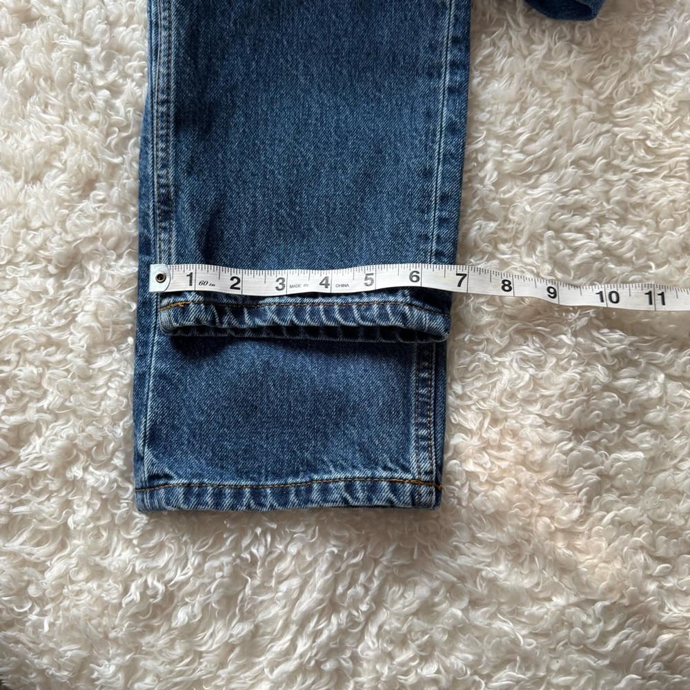 Everlane The Curvy 90's Cheeky Straight Leg Blue Jeans High Rise Size 27 X 28 - Picture 10 of 14